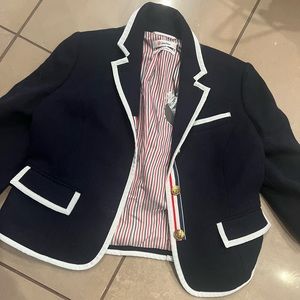 Women pure wool blazer tags Neiman Marcus